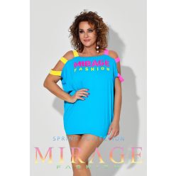 Mirage Shark vállán neon pántos tunika, türkiz