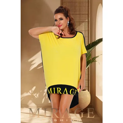 Mirage Honolulu bő tunika, sárga-fekete