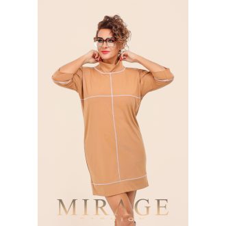 Mirage Szaby díszvarrásos SSB ruha, mogyoró