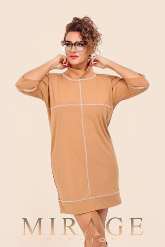 Mirage Szaby díszvarrásos SSB ruha, mogyoró