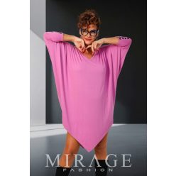 Mirage Grúzia nyomott ujjú ruha, mályva