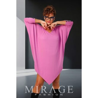 Mirage Grúzia nyomott ujjú ruha, mályva