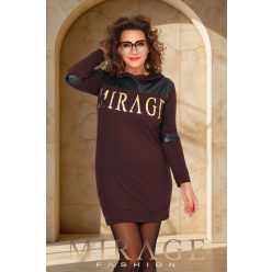 Mirage Idoll vastag pamut ruha, csokibarna