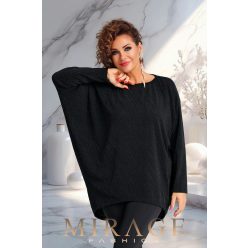 Mirage Sevilla lurexes alkalmi tunika, éjfekete
