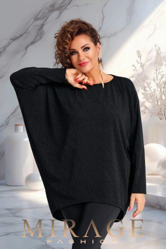 Mirage Sevilla lurexes alkalmi tunika, éjfekete
