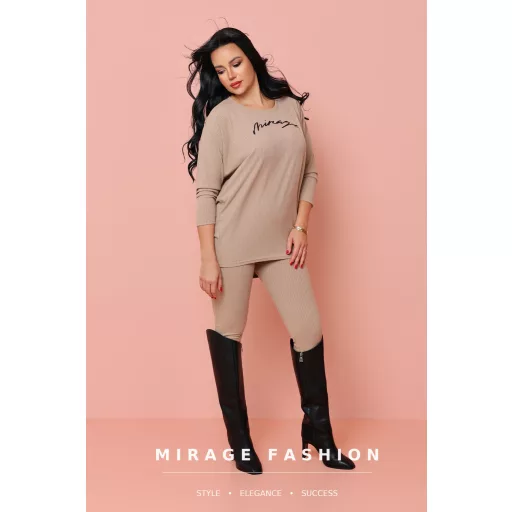 Mirage Oberion bordázott tunika, bézs