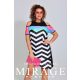 Mirage Clarissa asszimetrikus ruha, csíkos