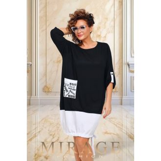 Mirage Tétisz pamut/puplin ruha, fekete