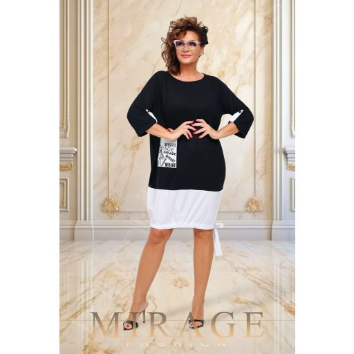 Mirage Tétisz pamut/puplin ruha, fekete