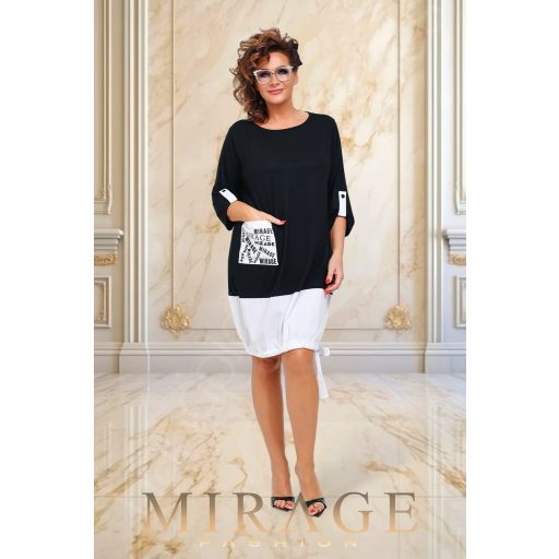 Mirage Tétisz pamut/puplin ruha, fekete