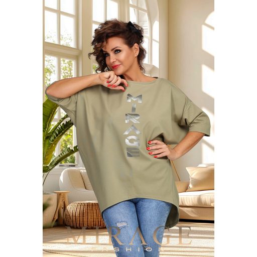 Mirage Abigail bő tunika, kheki