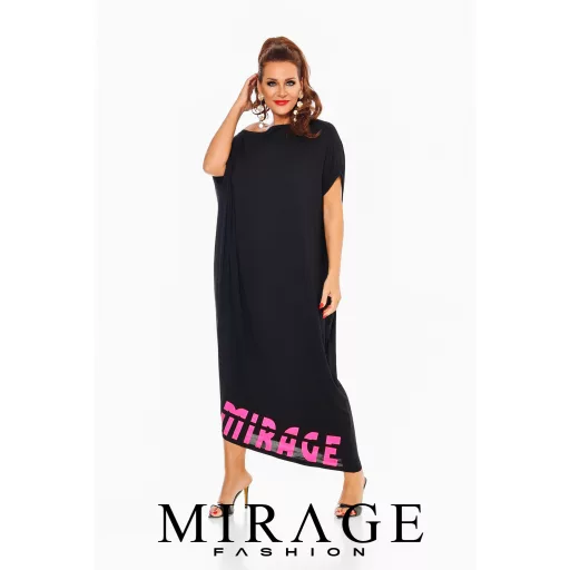 Mirage Líra pamut maxiruha, fekete