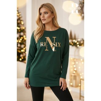 Rensix Zselyke tunika, smaragdzöld