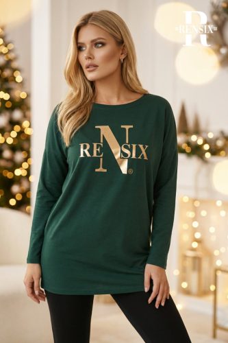 Rensix Zselyke tunika, smaragdzöld