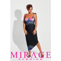 Mirage Kármen spagetti pántos ruha, mintás