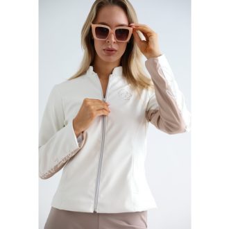  Warp Zone Spring bélelt műbőr kabát, fehér