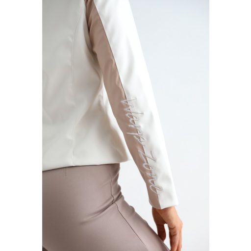  Warp Zone Spring bélelt műbőr kabát, fehér