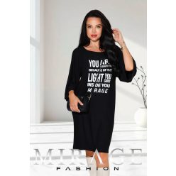 Mirage Jude denvér ujjú tunika, fekete Mirage Jude denvér ujjú tunika, fekete