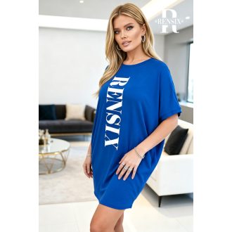 Rensix Statment bő tunika, királykék