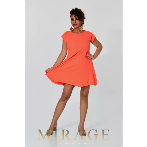 Mirage Craizy silky szatén ruha, UV korall