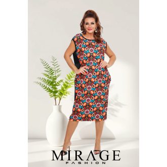 Mirage Mariah zsebes hosszú ruha, mintás