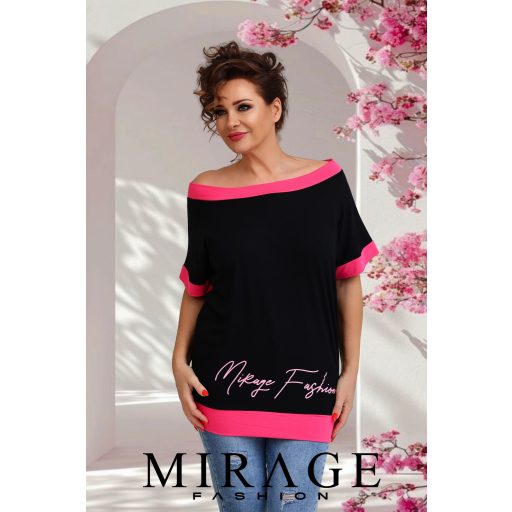 Mirage Secret nyomott felső, fekete