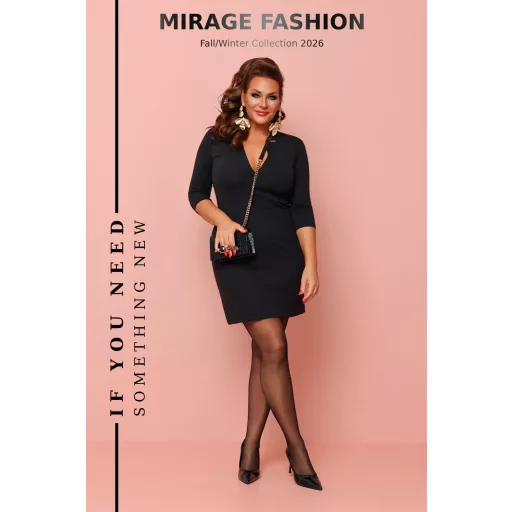 Mirage Heléna puntó alkalmi ruha, fekete