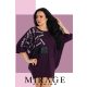 Mirage Mirtusz vastag pamut tunika, padlizsán