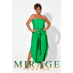 Mirage Pompei silky szatén megkötős overál, brazil zöld
