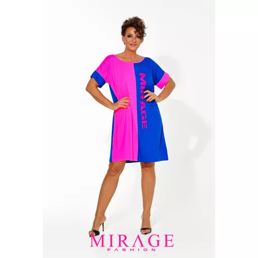 Mirage Power betétes tunika, királykék-neon pink