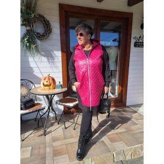 Fashion by nono Casting kardigan kabát, fuxia-fekete