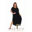 Mirage Whisper mell alatt húzott maxiruha, fekete