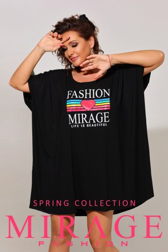 Mirage Panko bő tunika, fekete