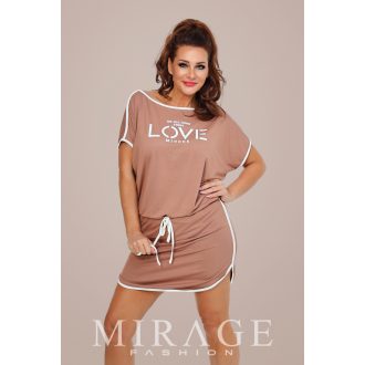 Mirage Mercedes paszpólos ruha, bézs