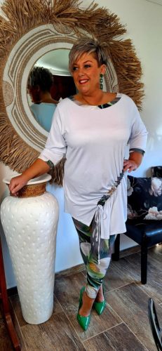 Fashion by Nono Wellnes tunika, fehér