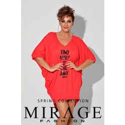 Mirage Portó bő pamut tunika, dinnye