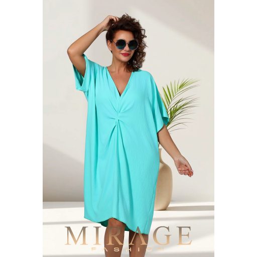 Mirage Ilda elől csavart silky szatén ruha, menta