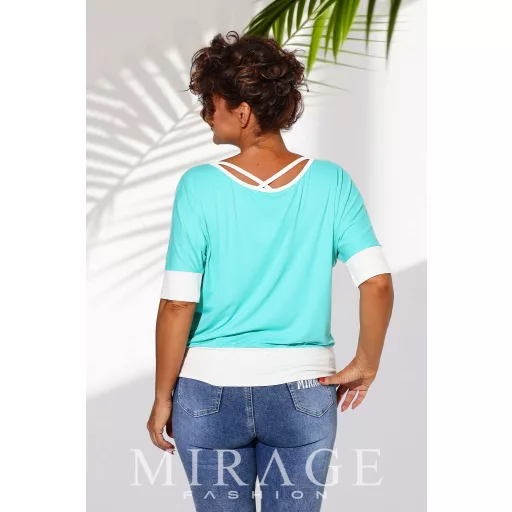 Mirage Pipacs hátán pántos, passzés aljú felső, menta