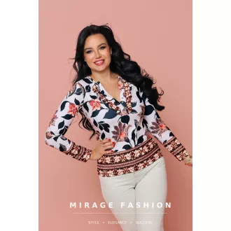 Mirage Charlotte fodros felső, virág mintás