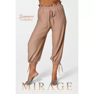 Mirage Gyöngyvér silky szatén nadrág, homok