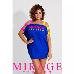 Mirage Shark vállán neon pántos tunika, királykék