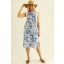 Warp Zone Helia ruha, kék mintás