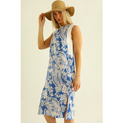 Warp Zone Helia ruha, kék mintás