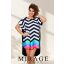 Mirage Como bő tunika, csíkos