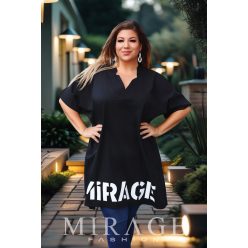 Mirage Minoretta lezser puplin tunika, fekete Mirage Minoretta lezser puplin tunika, fekete