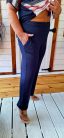 Fashion by Nono Léna bővebb szárú nadrág, sötétkék