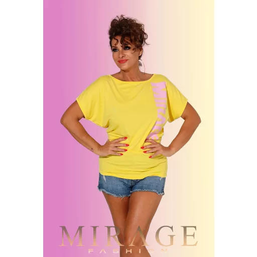 Mirage Gizella rövid állású felső, sárga