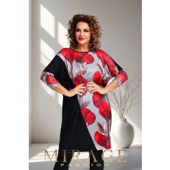 Mirage Seven bő alkalmi tunika, virágos
