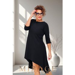 Mirage Frakki elegáns hátul rakott ruha, fekete