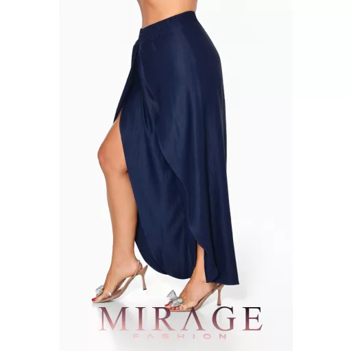 Mirage Dráma silky szatén lepke fazonú nadrág, sötétkék